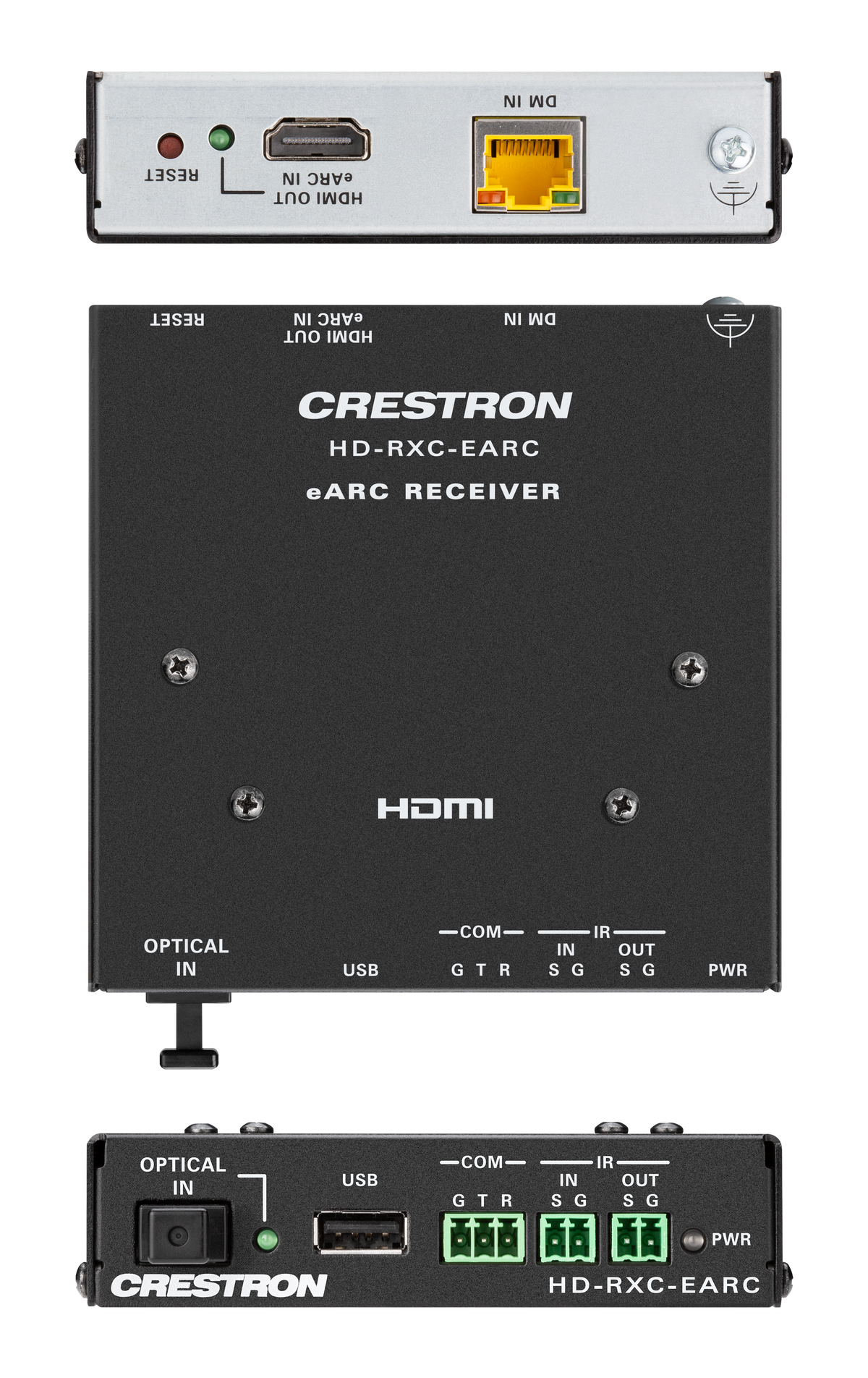 DM® Essentials 4K60 4:4:4 eARC Transmitter/Receiver Kit for HDMI®, RS-232, IR, and Optical Audio Signal Extension over C
