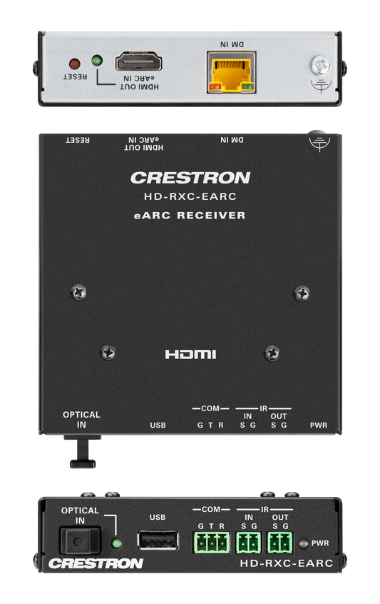 DM® Essentials 4K60 4:4:4 eARC Transmitter/Receiver Kit for HDMI®, RS-232, IR, and Optical Audio Signal Extension over C