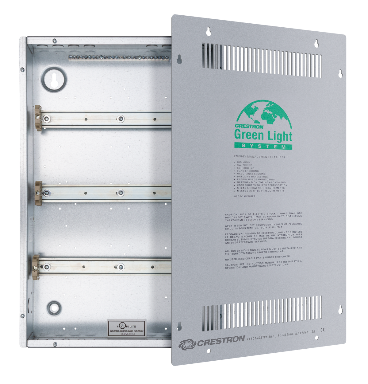 Enclosure for DIN Rail Devices, 3 DIN Rails, 18 M Wide