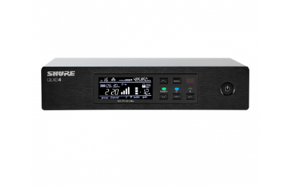 Shure Half-Rack, Single Channel Receiver, Frequency Band Version: J50A
(572-616 MHz) - TAA Compliant - QLXD4TA=-J50A