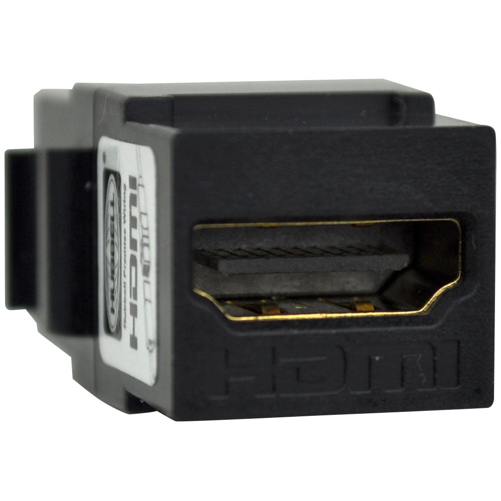 Black S – Video Pass-thru Snap-in Connector