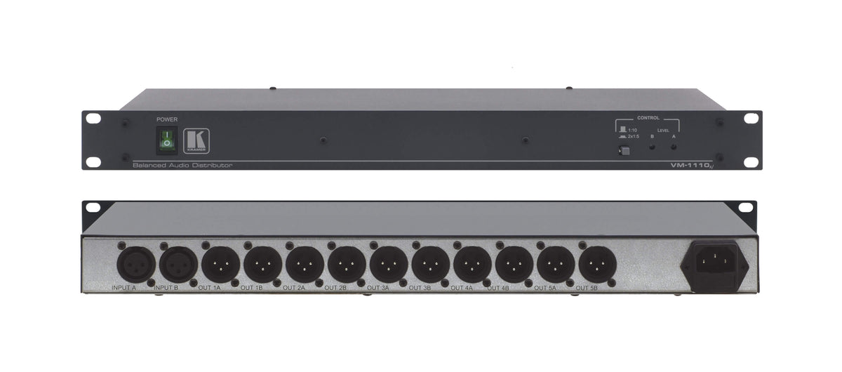 1:10 Balanced Mono Audio Distribution Amplifier - VM1110XL